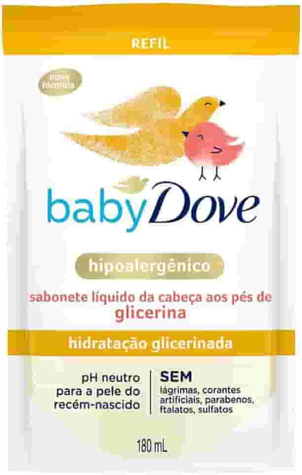 Baby Dove Sabonete Líquido Hidratação Glicerinada 180 ML Refil