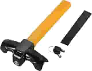 Acymner Trava universal para volante de carro, trava de volante antifurto resistente com 2 chaves de trava de segurança de carro para caminhão, van, SUVs