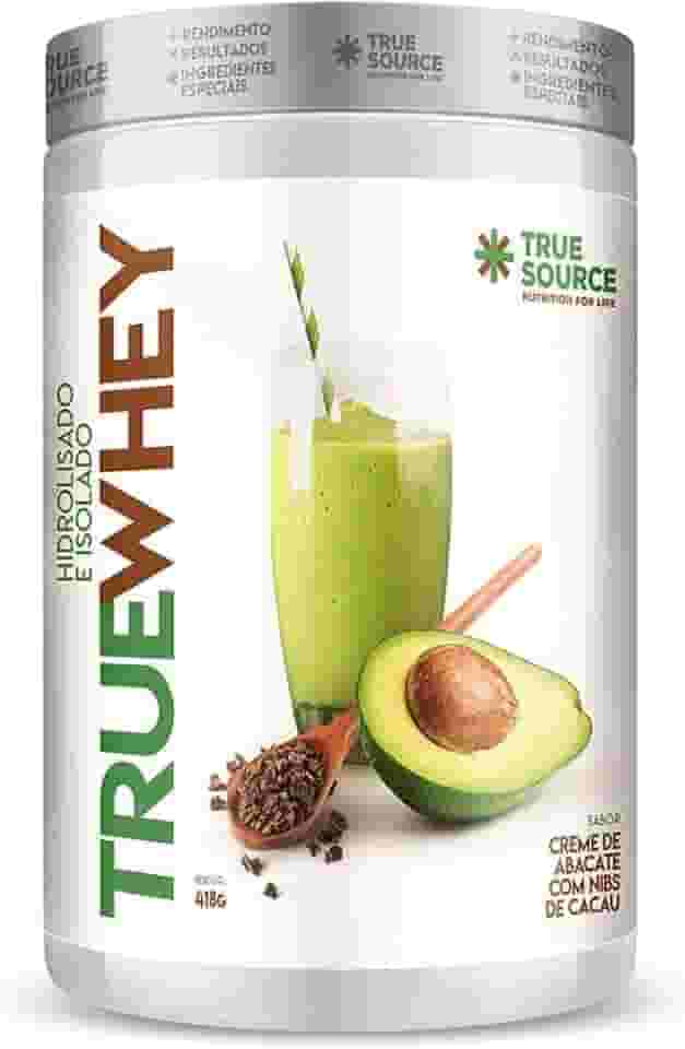 True Whey Protein Hidrolisado e Isolado - 418G Creme de Abacate com Nibs de Cacau, True Source