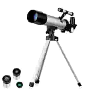 Telescópio Astronômico Luneta F36050 com Tripé Estável | Kit Premium Portátil com Lentes 6mm, 20mm e Zoom 1.5x | Ideal para Lua, Estrelas e Observação Terrestre – Gamora LTDA