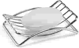 Saboneteira Cromada Arthi, Durável e Resistente, Fácil Limpeza, Design Elegante, Resistente à Corrosão,, Prática Instalação, Sofisticação para o Banheiro