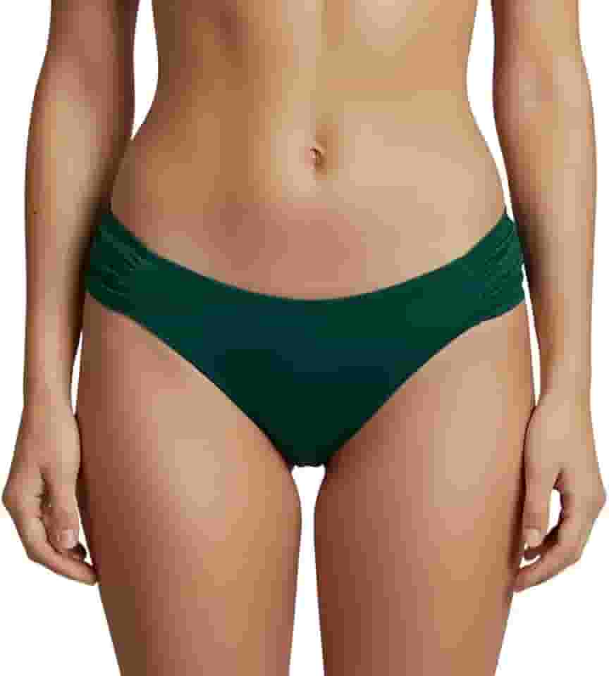 Biquíni Calcinha Praia Feminina Adulto Drapeada Borboleta Lateral Larga Forrada Blogueira Verão