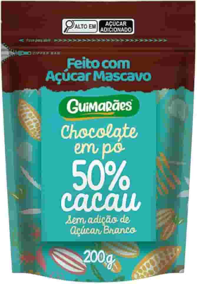 Chocolate em Pó 50% Cacau com Açucar Mascavo 200g