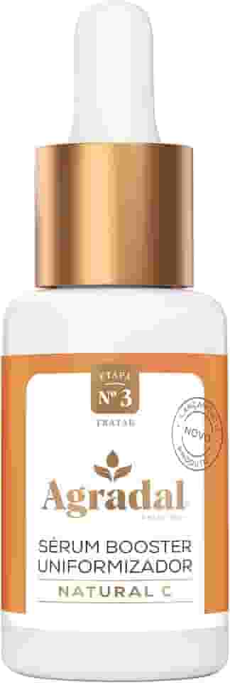 Agradal Sérum Facial Clareador com 10% Vitamina C, Ácido Hialurônico, Niacinamida, 100% Vegano