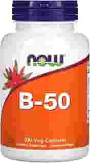 NOW Foods Vitamina B50 Vitamina Complexo B 100Cáps Importado