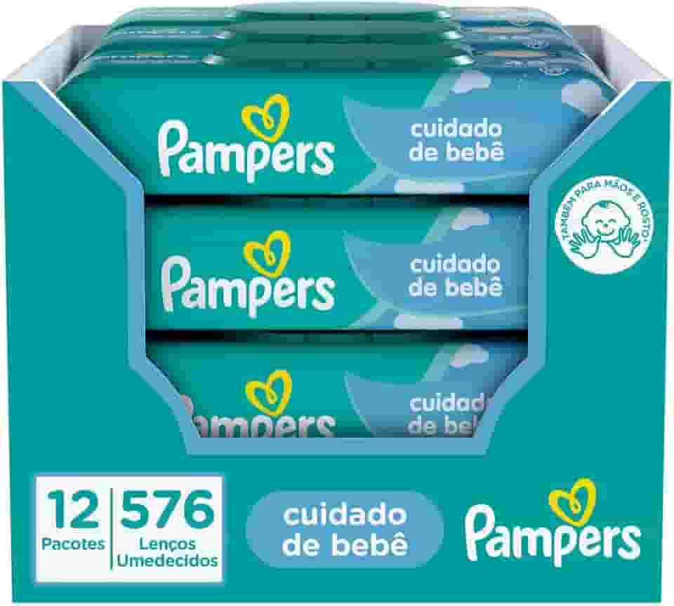 Lenços Umedecidos Pampers Cuidado de bebê, 576 Unidades