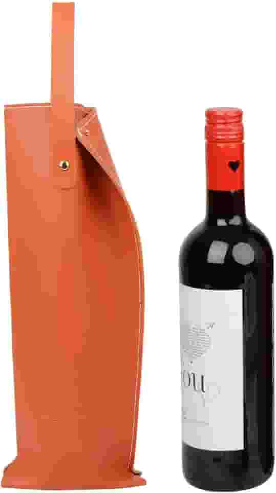 Sacos de vinho de couro, sacos de presente de vinho, bolsa protetora de vinho portátil reutilizável, garrafa única, bolsa de presente de cerveja champanhe para casamentos, reuniões, piqueniques