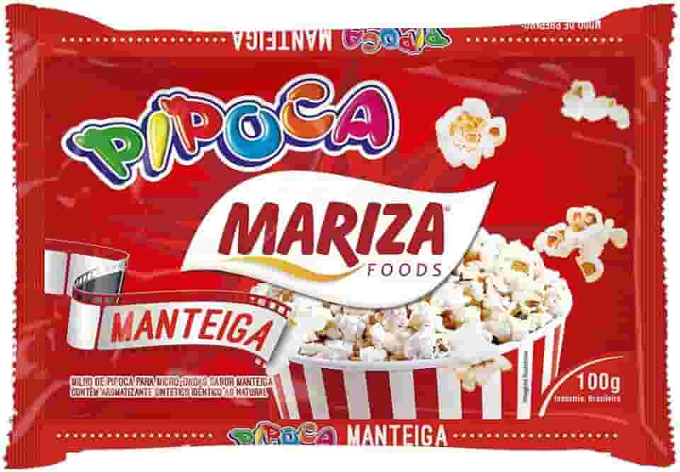 Pipoca Microondas Manteiga Mariza 100g Kit C/2 Und
