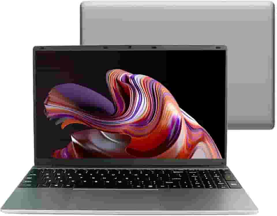 Notebook Huitbat TK-H21 Intel Core i5-1030NG7, 16GB RAM, 1TB SSD, Tela 15,6" LED Full HD, Intel Iris Plus Graphics, Reconhecimento de Impressão Digital, Windows 11 Pro, Cinza