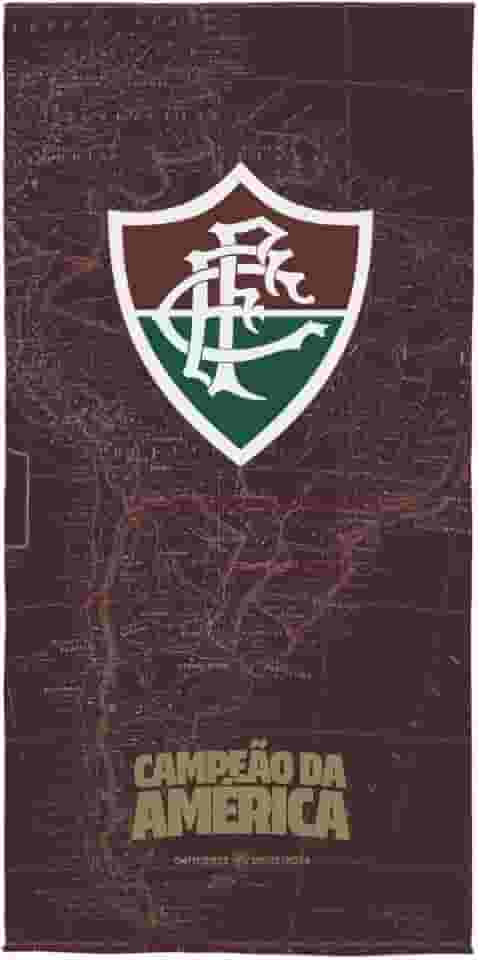 Toalha de Time Praia E Piscina, Licenciada, Aveludada, 1,40mx70cm, Altihaus, Secagem R�pida, Macio - Lepper (Fluminense)