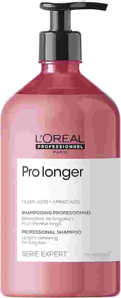 L'Oréal Professionnel Shampoo Pro Longer, Reduz a Quebra e Aparência de Pontas Duplas, Adiciona Volume e Brilho, Para Cabelos Finos e Com Afinamento, 750ml