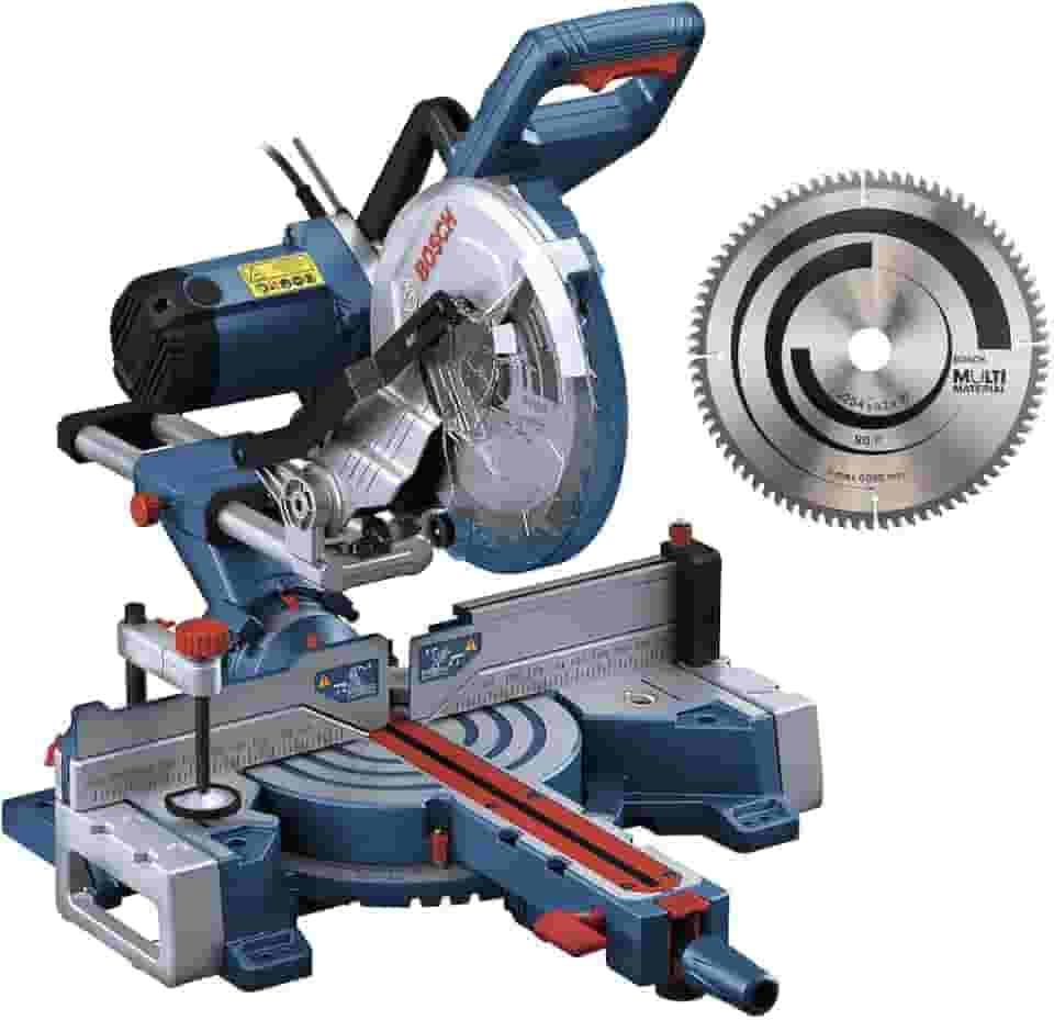 Bosch Serra meia esquadria telescópica GCM 254 D + Disco Multimaterial Alumínio 220V