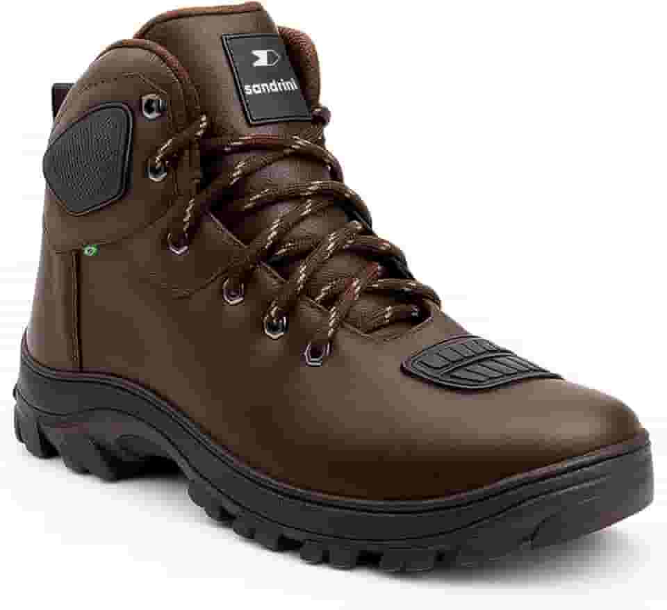 Bota Coturno Defender Sandrini Couro Motoboy Biqueira