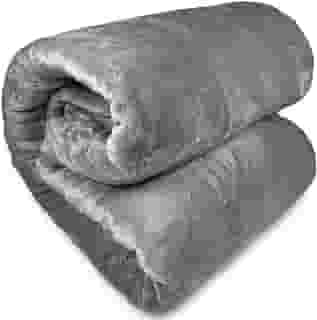 Cobertor King Corttex Lumini Super Soft Alta Gramatura 300g 2,40 x 2,60 - Manta Microfibra Poliéster Toque Seda Macio Grosso (Cinza Grafite)