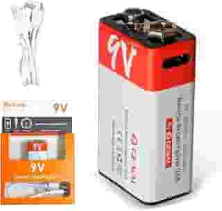 Bateria 9V pilha recarregavel, 650mah Pilha Recarregável para Casa Original Kit (1 Pcs)