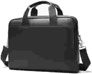 15in Bolsa De Couro Dos Homens Retro pasta de couro, saco de computador de grande capacidade, adequado para negócios, viagens, presentes para namorado/pai/marido