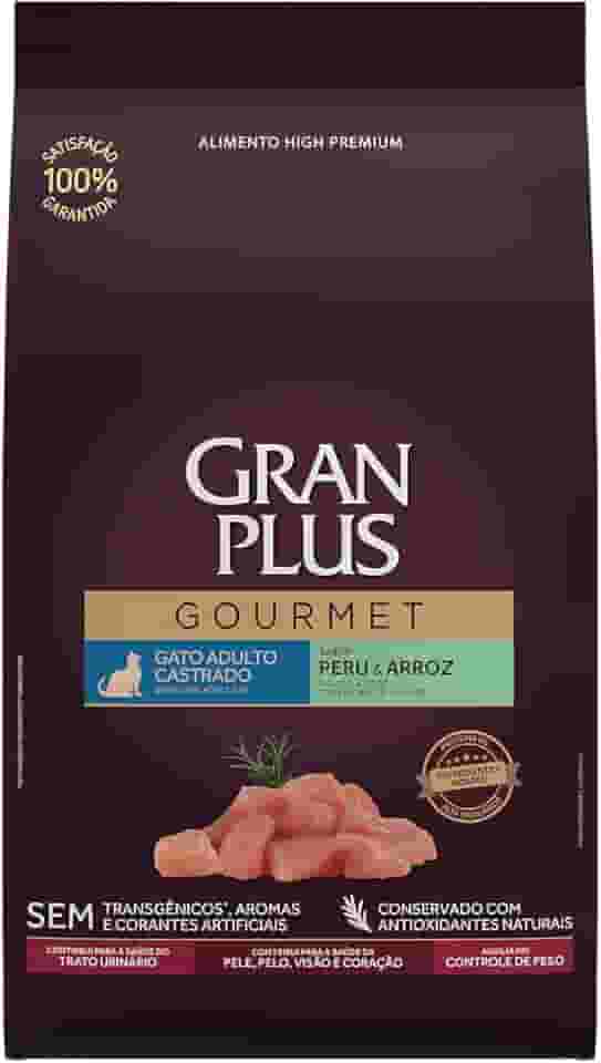 Gran Plus Ração Para Gatos Castrados Gourmet Peru 10 1Kg