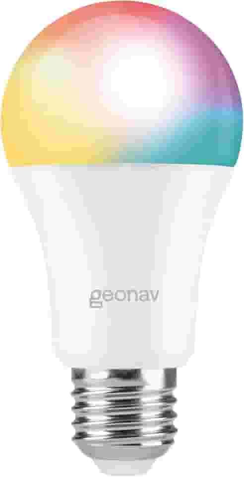 Hi by Geonav Lâmpada Inteligente Led 9W, Wi-Fi, E27, Branco Frio/Quente/RGBW 16 milhões de cores, Dimerizável, Controle no Aplicativo, 810 Lúmens, Bivolt, Compatível com Alexa e Google Assistente