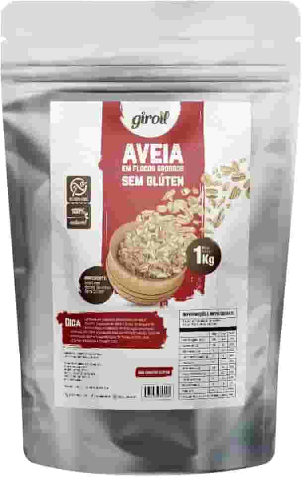 Aveia em Flocos Grossos Sem Glúten 1 Kg