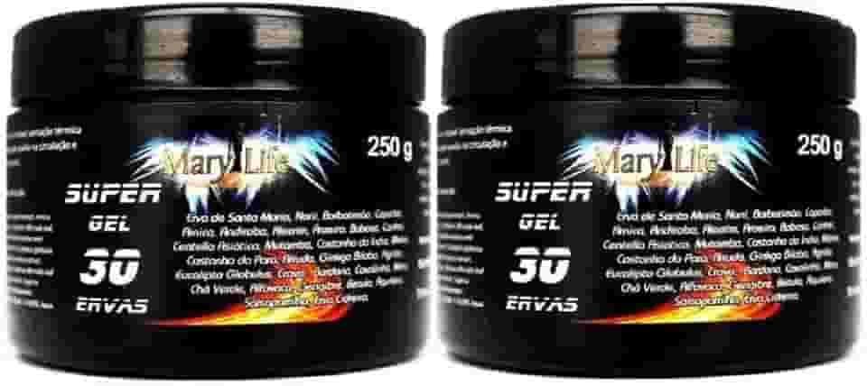 Mary Life Kit 2 Super Gel 30 Ervas 250g Super Potência Para Total Conforto