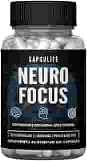Nootropico Neuro Focus Suplemento Natural para Cérebro | Cápsulas da Inteligência e Energia Mental | Concentração, Foco, Memória, Anti Estresse | 30 Cápsulas - Alta Performance Mental