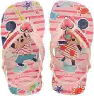 Chinelo Havaianas Baby Disney Classics Minnie Mickey Com Elastico Unissex (Vermelho, BR, Bebê, Numérico, M, 20)