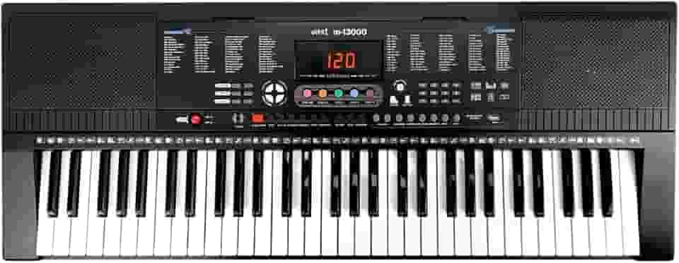 Teclado Musical MXT Profissional com 61 teclas Sensitivas 500 Timbres e Ritmos USB e MIDI