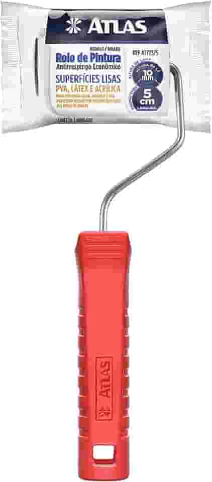 Atlas - Rolo de Pintura Antirespingo Lã Sintetica 5CM