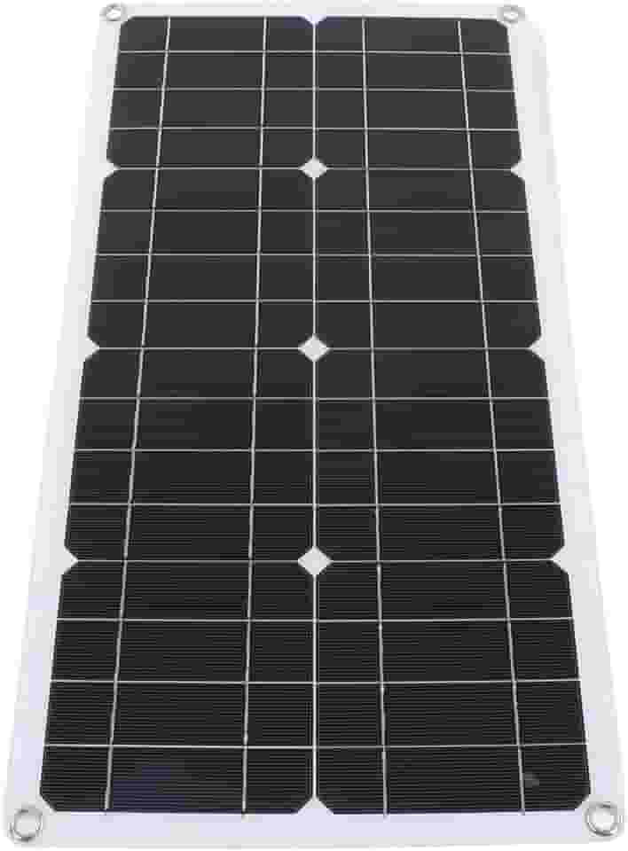 Kit de painel solar, 250W totalmente à prova d'água monocristalino módulo PV Kit de iniciante painel solar com 10A 12V 24V PWM controle de carga portas USB duplas, suporte de bateria de painel solar para casa acampamento barco RV
