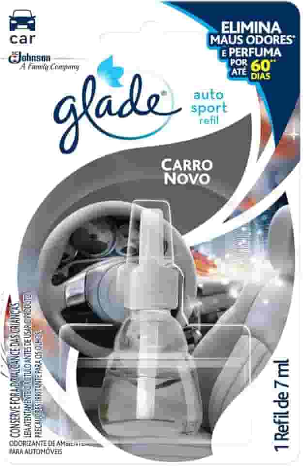 Desodorizador Glade Auto Sport Carro Novo Refil 7ml