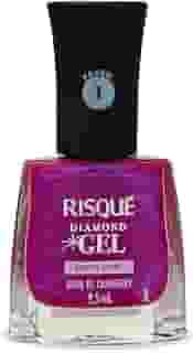 Risqué Esmalte Diamond Gel Licor de Cranberry Metálico 9,5ml