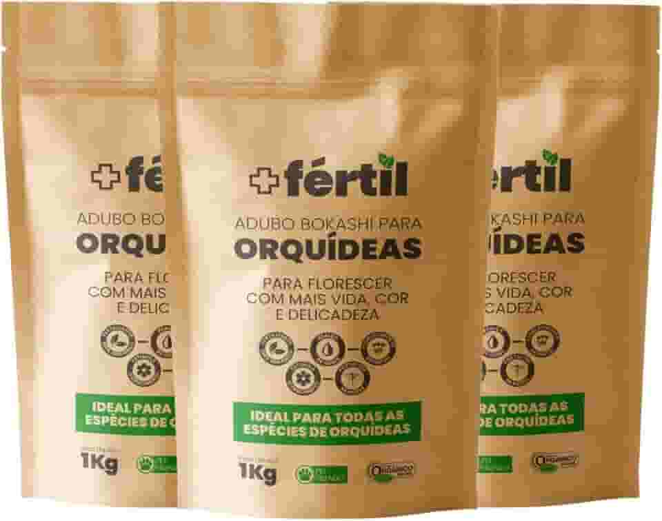 Combo de 3 Adubos Bokashi Para Orquídeas 1 Kg