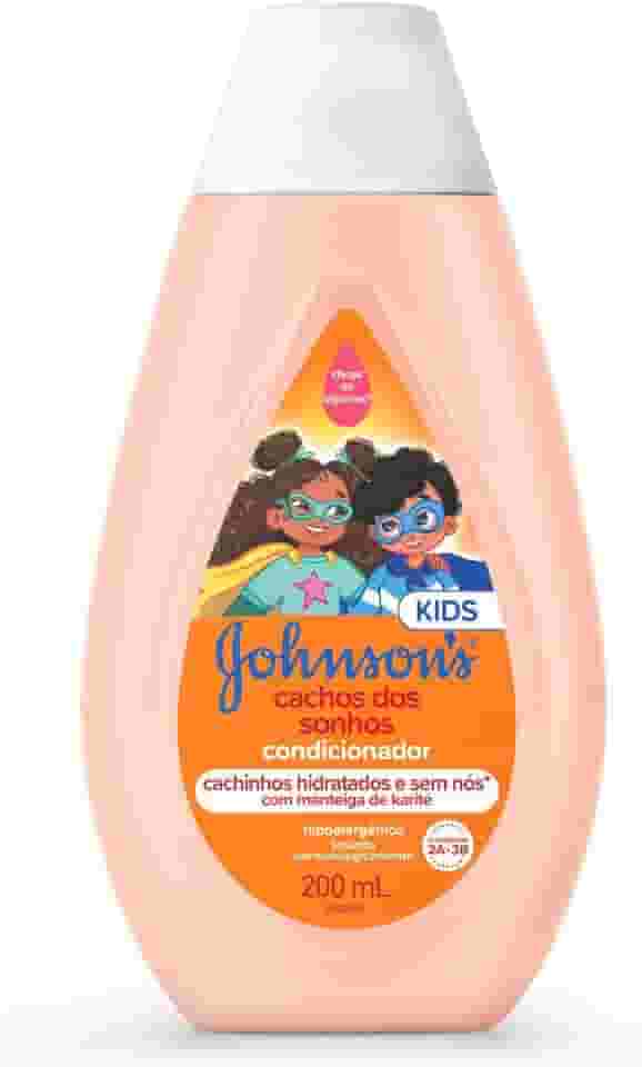 Condicionador Infantil Para Cabelos Cacheados Johnson's Cachos Dos Sonhos, 200ml