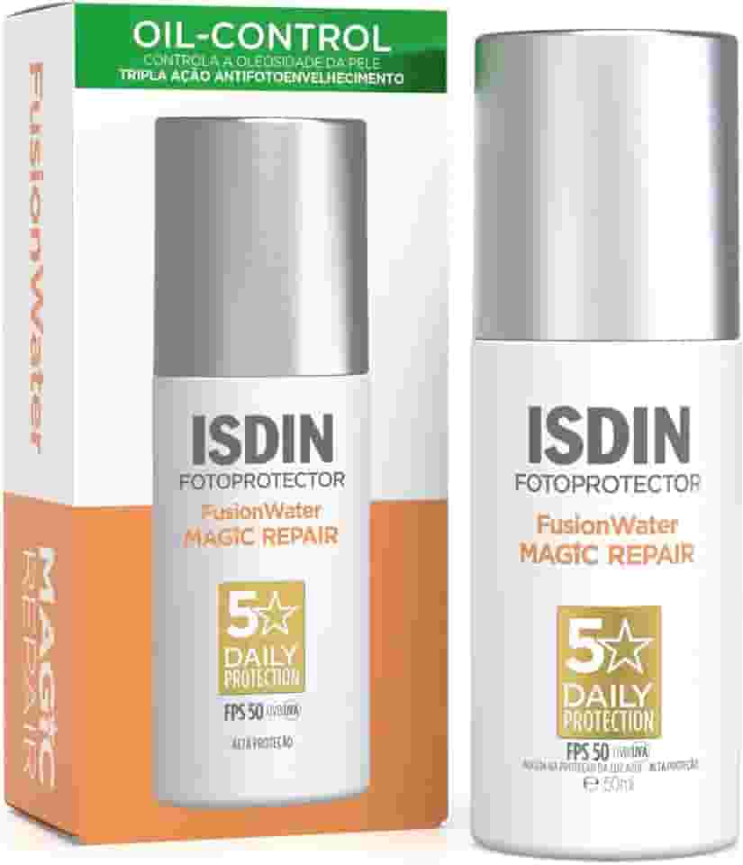 ISDIN Protetor Solar Facial Anti-Idade Fusion Water Magic Repair 5 Stars FPS 50-50ml