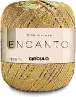 Linha Fio Encanto Ouro Para Croche/Trico 128m Circulo 100% Viscose