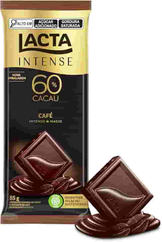Chocolate Lacta Intense 60% cacau café 85g