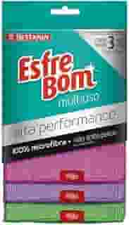 EsfreBom - Pano Alta Performance Multiuso, Com 3 Unidades, Cores - Rosa/Roxo/Verde, Bettanin
