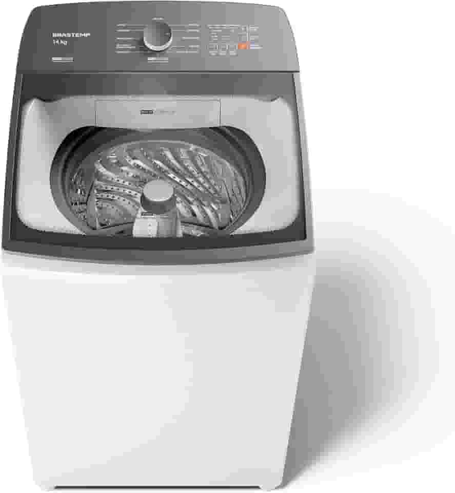 Máquina de Lavar Branca 14kg Brastemp com Smart Sensor e Lavagem Rápida - BWJ14AB