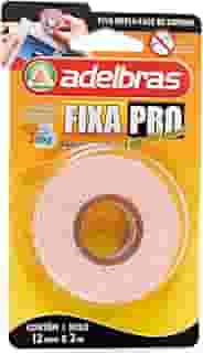 Fita Dupla Face, Fixa Pro Espuma, 12mmX2mts, Adelbras