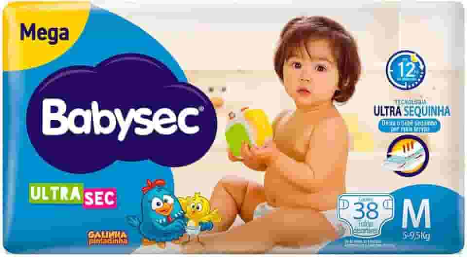 Babysec Fralda Ultrasec Galinha Pintadinha Azul M 38 Unidades