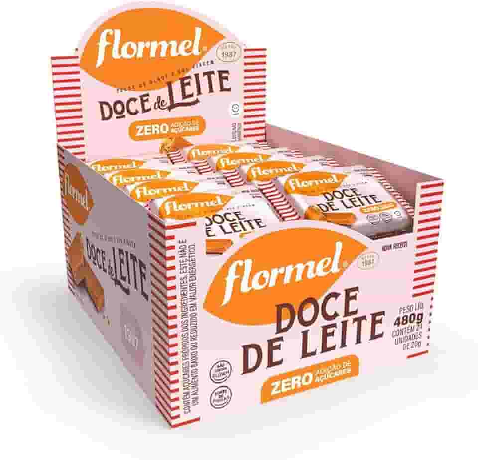 Doce de Leite Zero Açúcar FLORMEL- Caixa com 24 Unidades