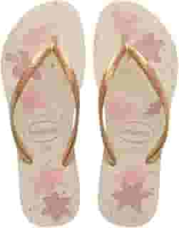Chinelo Havaianas Slim Organic Preto Rosa