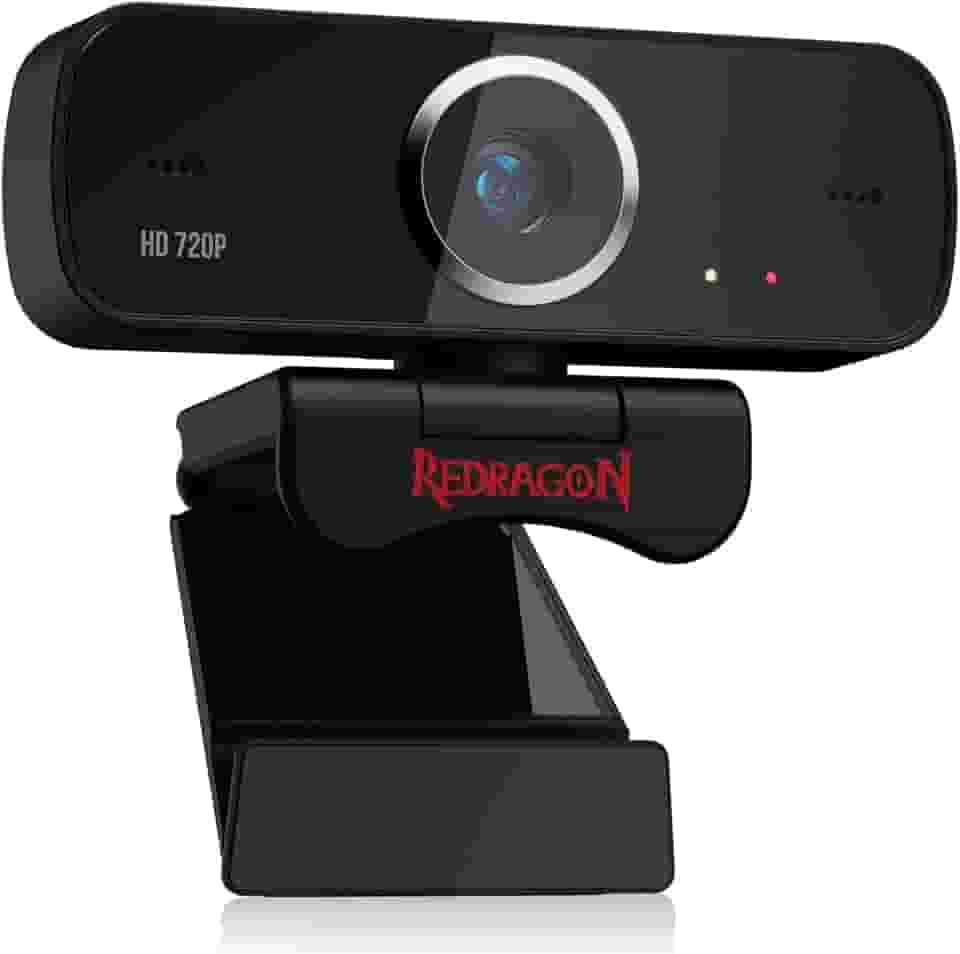 Webcam Gamer e Streamer Redragon Fobos 2 720p GW600-1, Preto