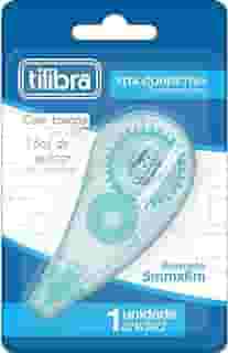 Tilibra - Corretivo em Fita 5mmX6m, Azul Aqua