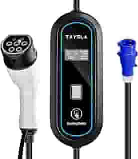 Phantom Portátil Carregador Carro Eletrico 7KW Cabo de 5M 32A-24A-20A-16A-13A-10A-8A Carregador EV Tipo 2 para Carros Elétricos e Híbridos Uso Interno/Externo Veículo Elétrico BYD Nissan