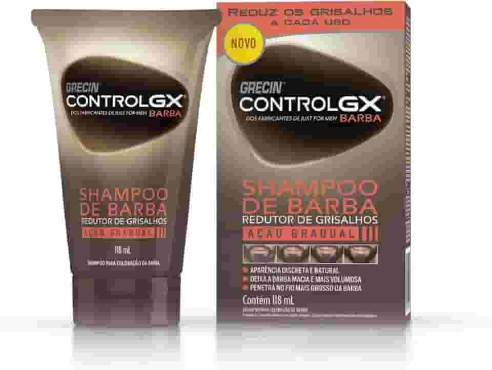 Grecin - Shampoo De Barba Redutor De Grisalhos Grecin Controlgx 118Ml