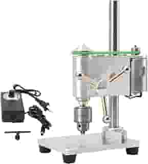 EWANYO Mini Furadeira De Bancada, Furadeira De Bancada De Velocidade Variável De Precisão, Furadeira Elétrica Portátil De Bancada, Mandril De Furadeira Jt0 Cnc 360° Giratório Para Metal, Madeira, Fa