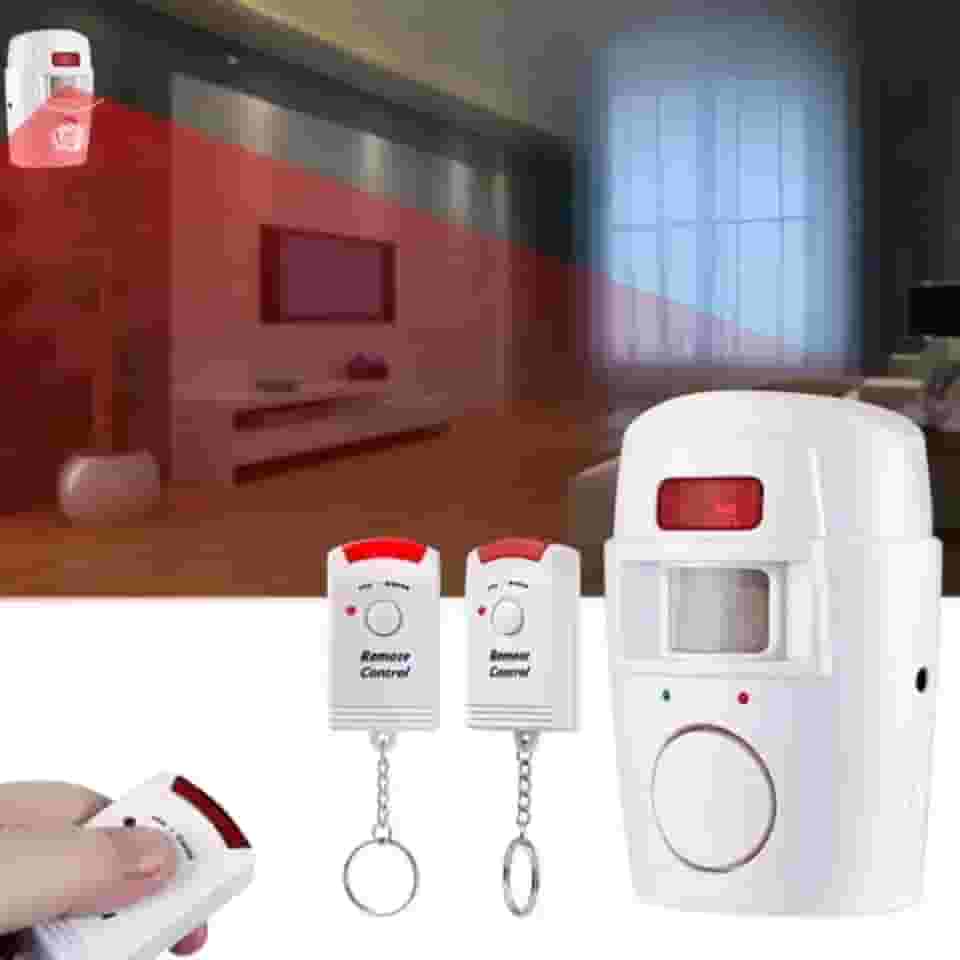 Kit Alarme Residencial Sem Fio Sensor Presença + 2 Controles