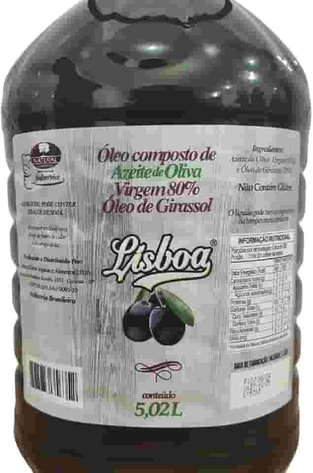 Azeite de Oliva Virgem 80% Nacional 5 Litros Restaurantes Pizzarias Qualidade Premium Lisboa