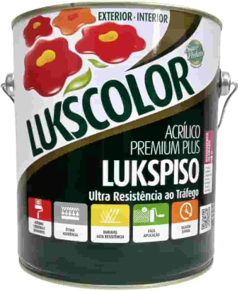 Tinta Acrílica Fosca Lukscolor Piso Lukspiso 3,6L (Concreto)